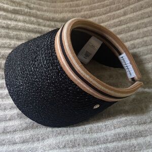 Helen Kaminski Tan and Black Sun Visor